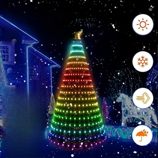 Mehrfarbige Weihnachtsbeleuchtung