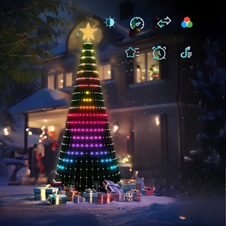 Mehrfarbige Weihnachtsbeleuchtung
