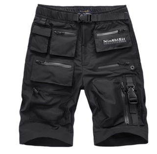 Stylische Cargo- Kurzhose für Herren | Schwarz