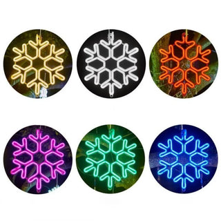 Weihnachts-Lichter Dekorationen im Schneeflocken-Design