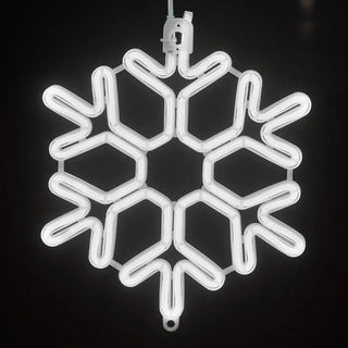 Weihnachts-Lichter Dekorationen im Schneeflocken-Design