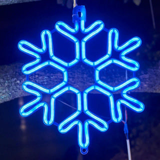 Weihnachts-Lichter Dekorationen im Schneeflocken-Design