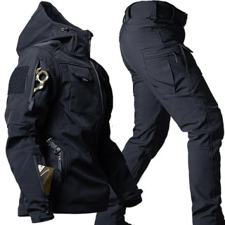 Herren Draußen-Set | Kapuzenjacke und Cargohose
