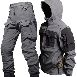 Herren Draußen-Set | Kapuzenjacke und Cargohose