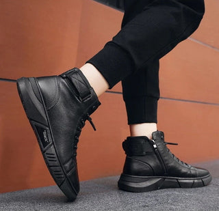 Herren Vielseitig Robuste Winter-Stiefel | Schwarz