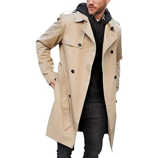 Zweireihiger Herren Trenchcoat | Warm