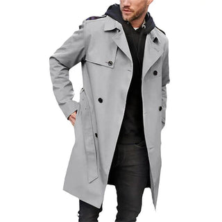 Zweireihiger Herren Trenchcoat | Warm