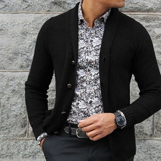 Herren Strickjacke Mit Knopfleiste | Gestrickt