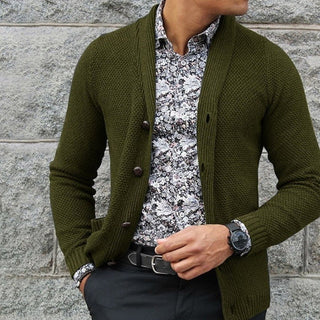Herren Strickjacke Mit Knopfleiste | Gestrickt