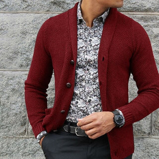 Herren Strickjacke Mit Knopfleiste | Gestrickt