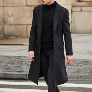 Langer Warmer Trenchcoat Für Herren | Klassisch